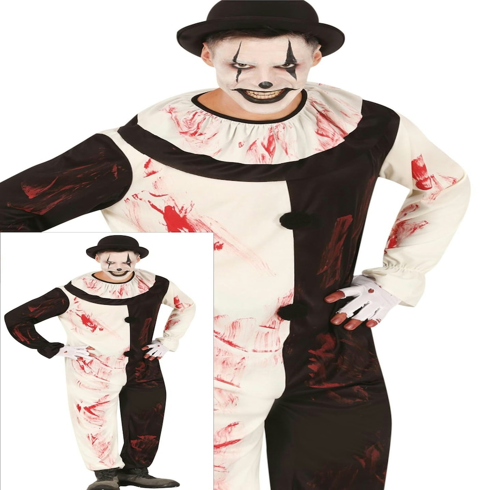 image 1 of Fancy Dress Adult Terrorific Clown - M