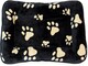 image 1 of Actiaspet - Small Faux Fur Dog/Puppy Pawprint Cage Bed (24")