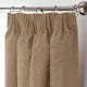 image 2 of Chenille Blackout Pencil Pleat Top Curtains 117cm x 229cm Beige | Brown | Beige | 1