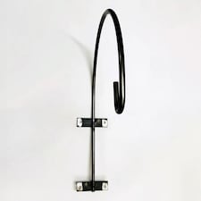 20 inches Wall Swan Neck Bracket - Bare Metal - Ready to Rust - L38 x W10 x H48 cm