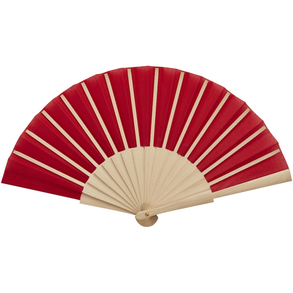 image 1 of Manuela Handheld Fan - Red - One Size