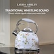 image 4 of Laura Ashley Elveden White 2.5L Stove Top Whistling Kettle