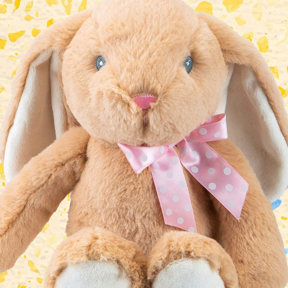 image 1 of Sitting Floppy Pippin Brown Rabbit 23cm