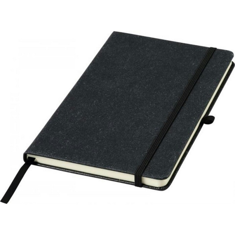 Bullet Atlana Leather Pieces A5 Notebook - Black - One Size