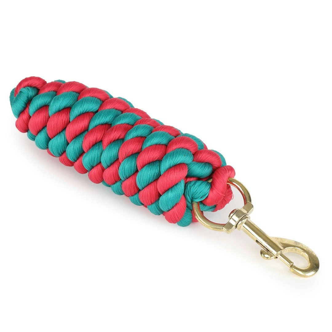 Shires Wessex Horse Leadrope - Red/Green - One Size