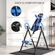image 3 of HOMCOM Adjustable Gravity Inversion Table with Safety Belt, Blue