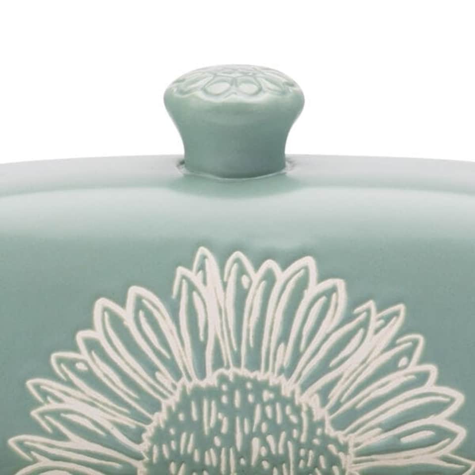 image 1 of English Tableware Company Artisan Flower Butter Dish