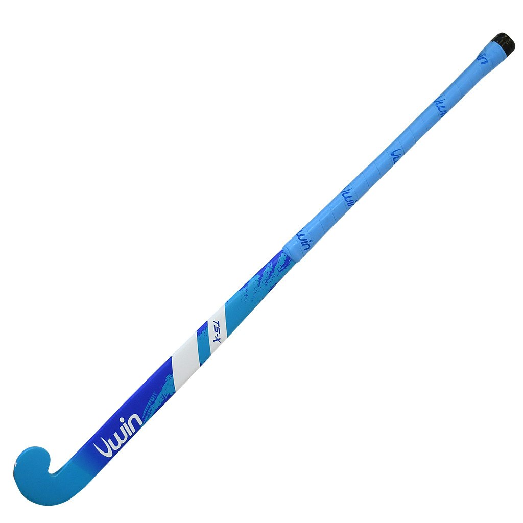Uwin TS-X Hockey Stick - Aqua Blue/Royal Blue - 32in
