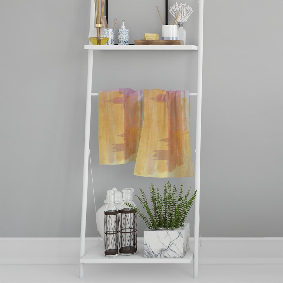 image 1 of Big Ben Yellow Mist Soft Bath Towel | Multi