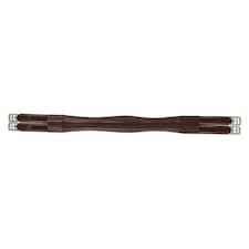 HyCOMFORT Leather Padded Double Elasticated Atherstone Girth - Brown - 36in