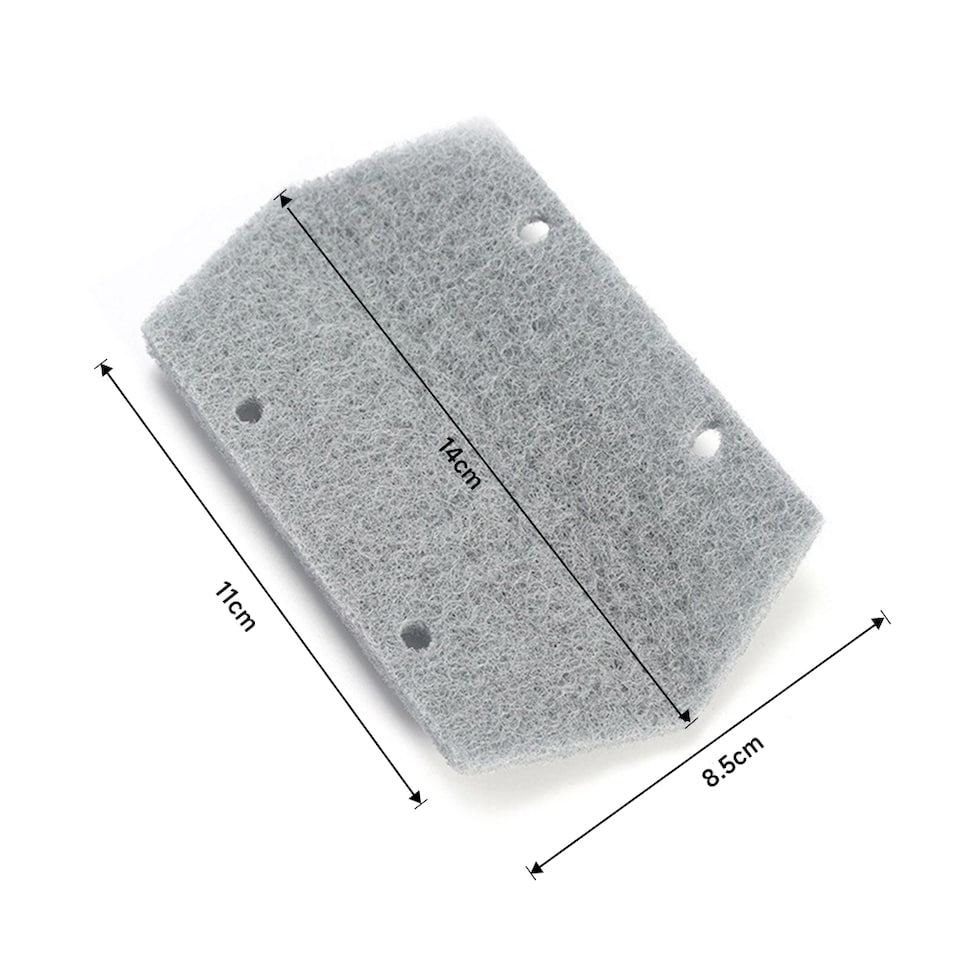 image 1 of Living and Home Window Groove Cleaning Brush Head Refill | Grey