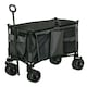 image 6 of Outsunny Folding Wagon Garten Cart Collapsible Camping Trolley on Wheels, Grey