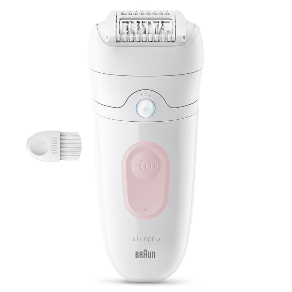 image 1 of Braun Silk·épil 5, Wet & Dry Epilator, Easy Hair Removal, Lasting Smooth Skin, 5-000, Flamingo Pink