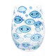 image 1 of All Seeing Eye Print Stemless Glass - 500ml Blue