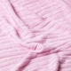 image 3 of Homescapes Cotton Cable Knit Throw - Pastel Pink - 150 x 200 cm | Pink | 1