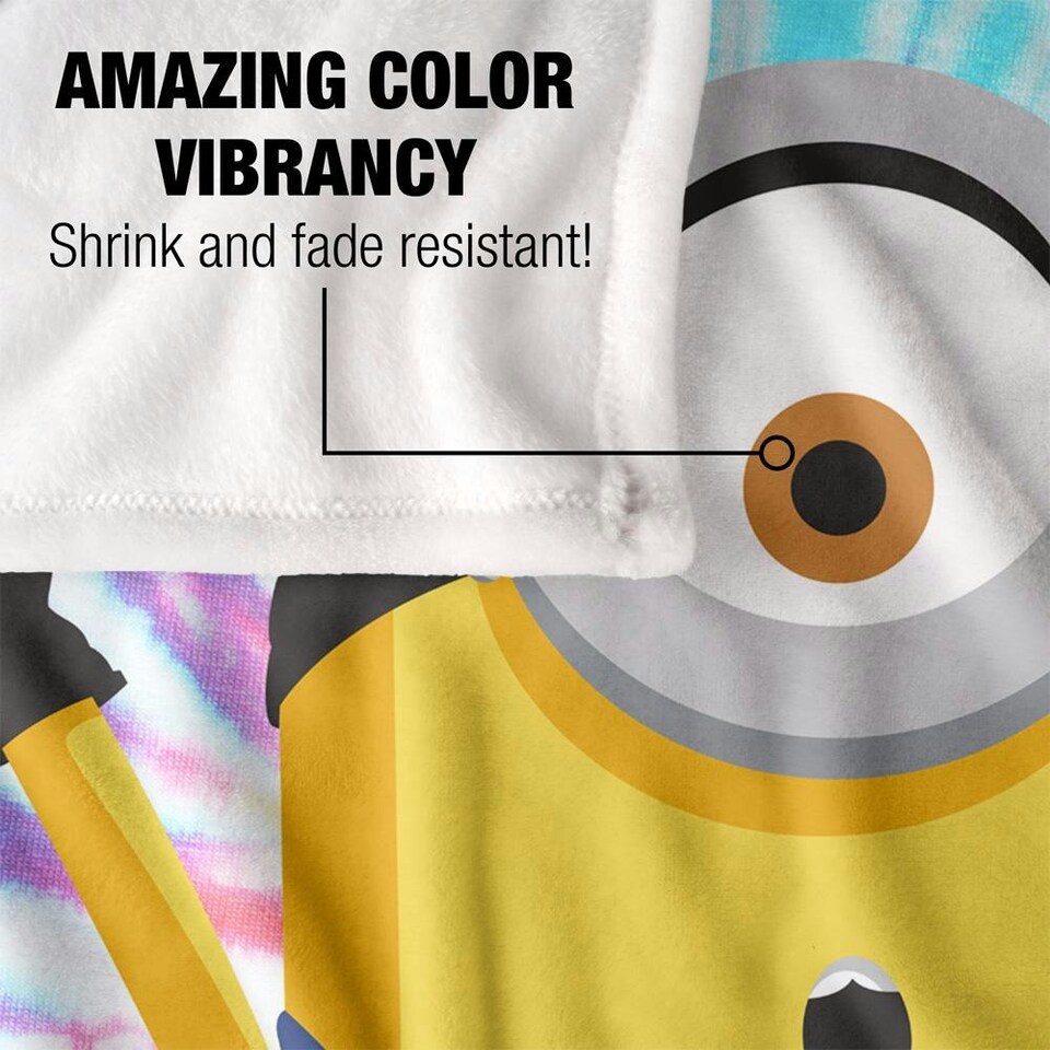 image 1 of Minions Stuart Blanket - White - One Size