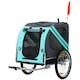 image 1 of PawHut Pet Bicycle Trailer Dog Cat Bike Carrier Water Resistant Green Outdoor