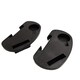 image 1 of Set of 2 Black Plastic Cupholder Side Tray for Garden Gravity Chairs