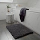 image 8 of Jumbo Chenille Bobble Bath Mat Non Slip | Grey | Charcoal