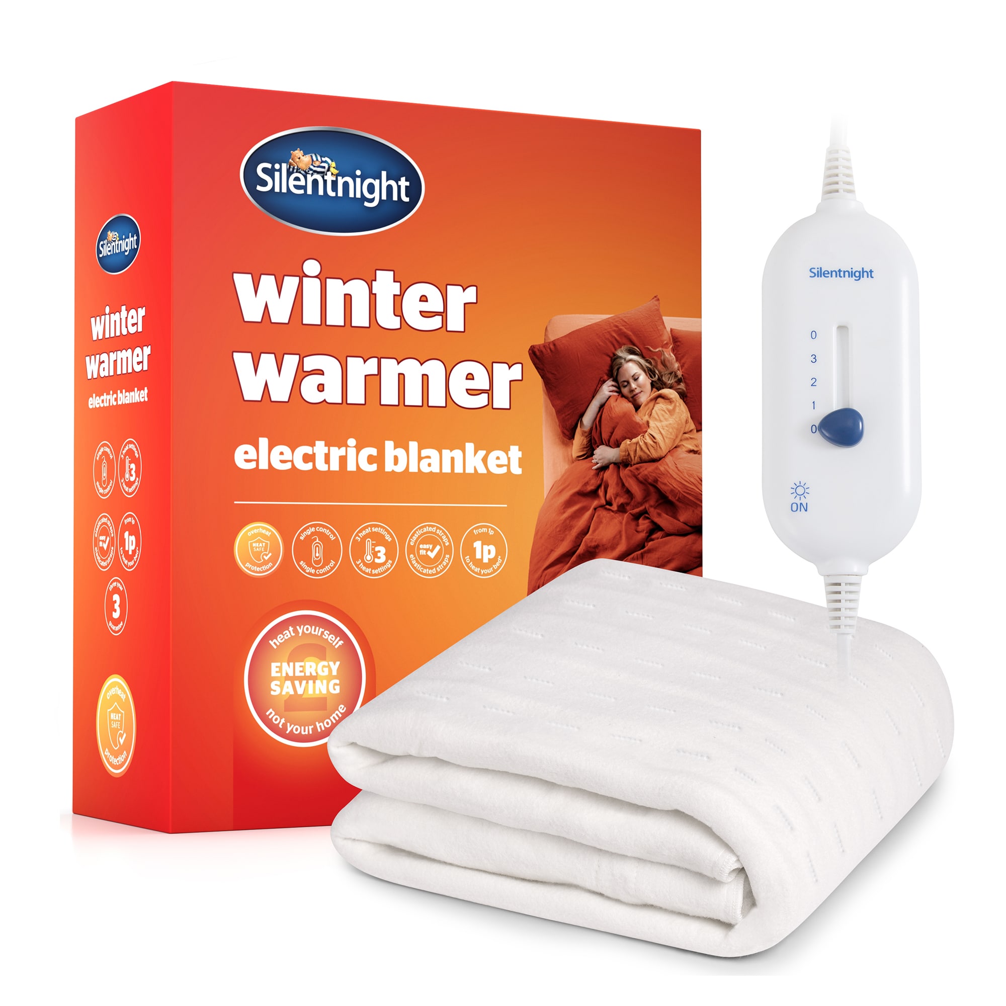 Silentnight Winter Warmer Electric Blanket, King | White | Not provided