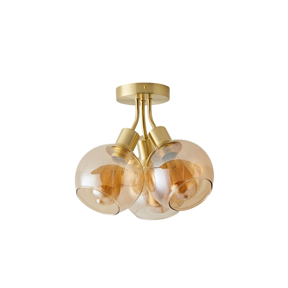 image 1 of ValueLights Bellamy Gold Bubble Cluster Ceiling Light & Bulbs | Gold