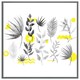 image 1 of Selection of leaves (Picture Frame) Grey | S