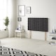image 3 of Astoria Divan Bed Base with 30 Inch Diamonte Button Headboard Plush Velvet | Black | Black | Single