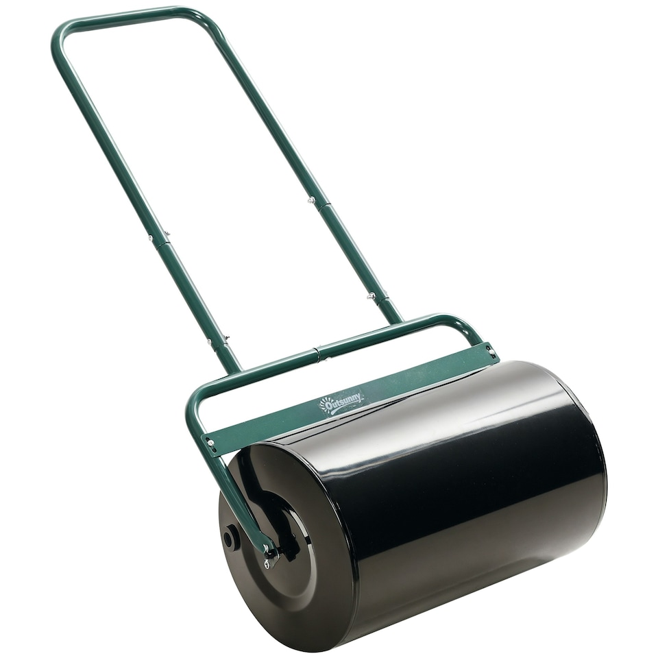 image 1 of Outsunny Combination Push w/ 38L Sand or Water Garden Dark Green