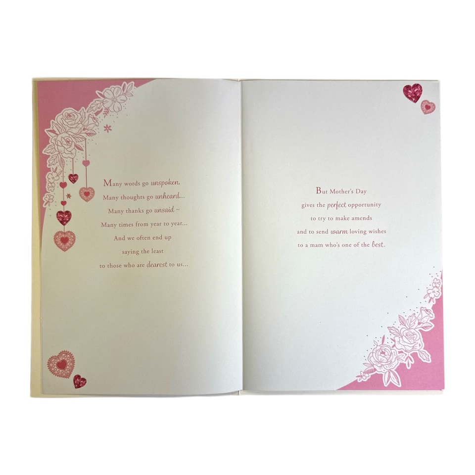 image 1 of Special Mam 8 Page Insert Luxury Mother's Day Card