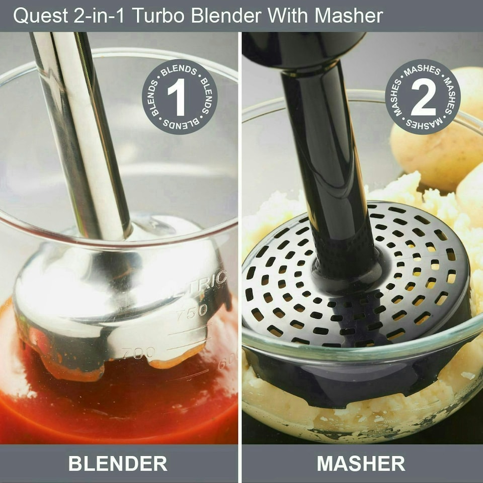 image 1 of Quest 32129 Handheld Stick Blender & Masher