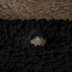 image 5 of OHS Luxury Teddy Fleece Reversible Duvet Cover and Pillowcase Bedding Set Multi | Black/Natural | Super King