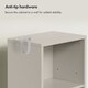 image 5 of Vonhaus Victoria Stone Freestanding Tall Bathroom Storage Cabinet with 6 Shelves