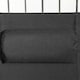 image 6 of Outsunny Foldable Garden Recliner Chair Set of 2 w/ Footstool & Headrest, Black