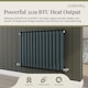 image 3 of Balterley Aspire Horizontal Double Panel Radiator | Grey | Anthracite | 1