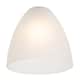 image 4 of Stylish Pair of Frosted White Glass Shades with Classic Shape for E14 and E27 | White | White | 1