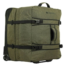 Mountain Warehouse Wander Wheelie Bag Large Durable Sturdy Travel Rucksack 100L Green | Khaki