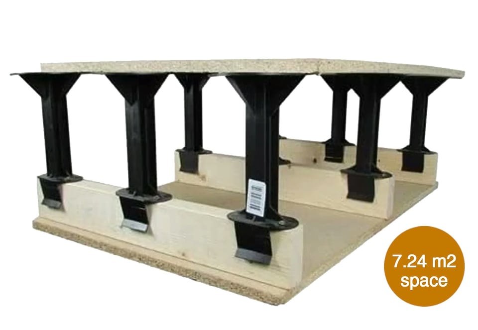 image 1 of Loft Storage Stilts - Box of 64 (7.24m² Space)