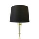 image 4 of Gold Plated Table Touch Light with Black Cotton Fabric Shade Gold | Black