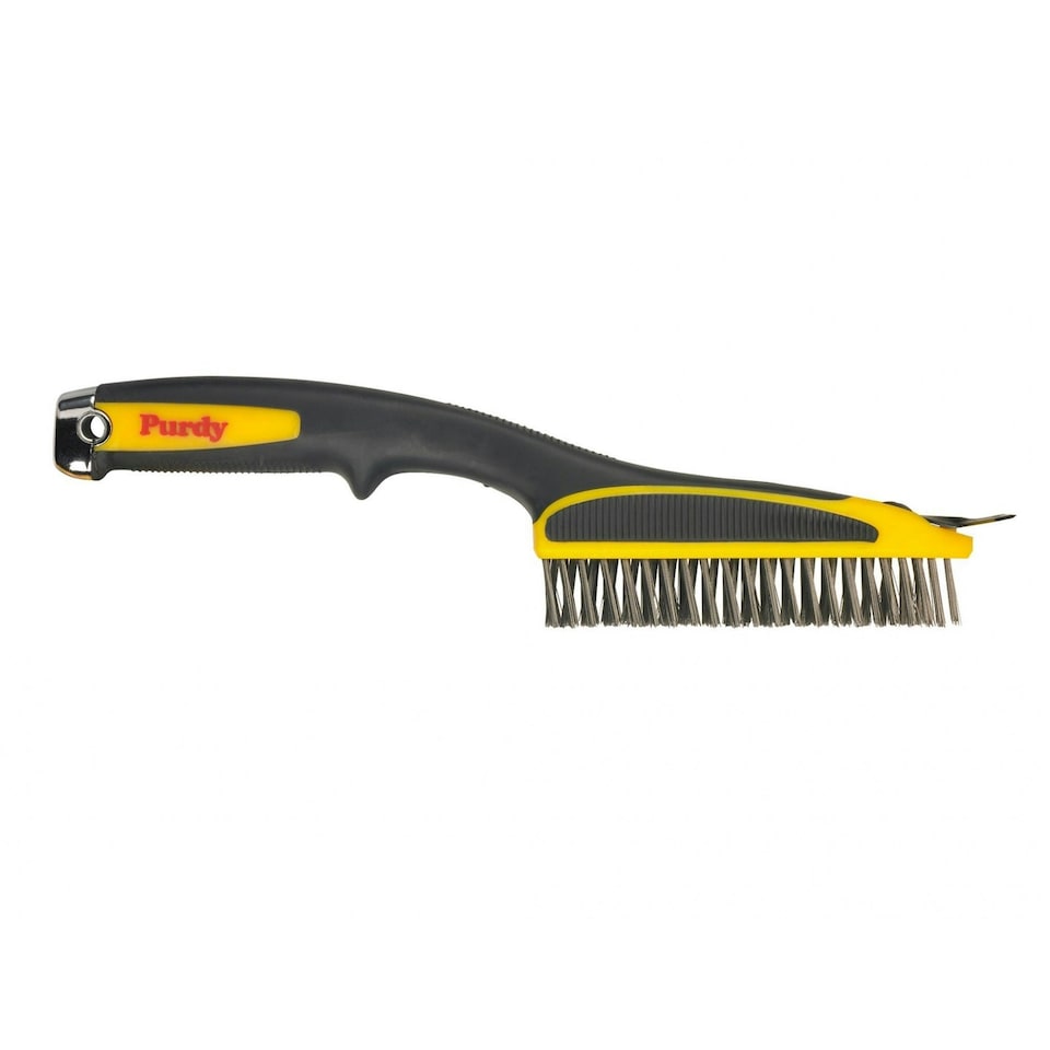 Purdy Short Handled Wire Brush 11in - Multi Colour - 279mm (11in) Multi