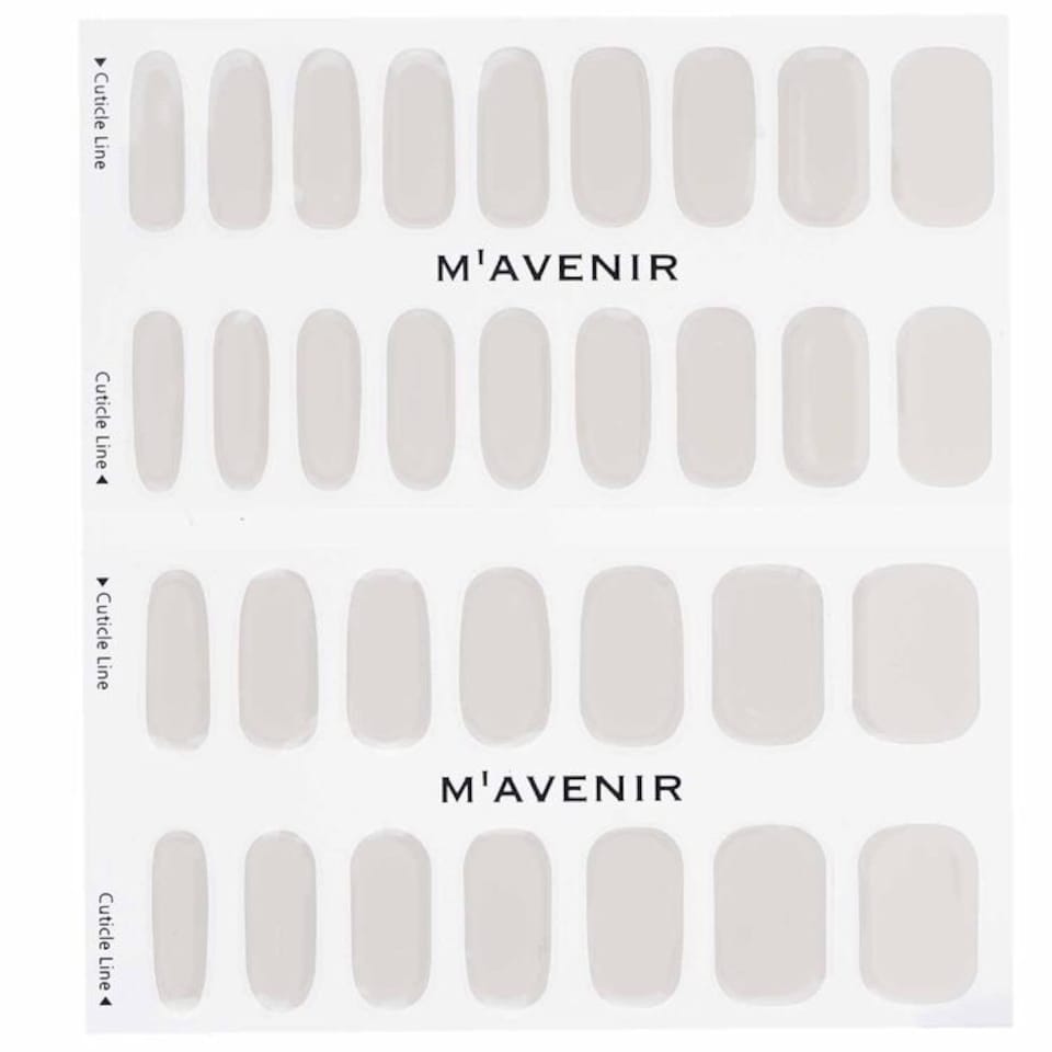 image 1 of Nail Sticker (white) - # Pale Beige Nail - 32pcs White