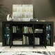 image 4 of Black Sideboard 164cm Gloss Doors Free LED Modern Storage Unit Black