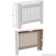 image 3 of Vida Designs Chelsea Radiator Cover Painted MDF Slatted Cabinet, White, 112cm