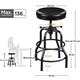 image 3 of Yaheetech Rustic Swivel Bar Stool for Kitchen Restaurant Bar