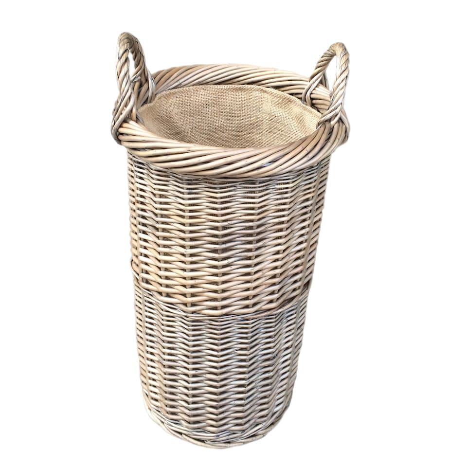 image 1 of Small Antique Wash Umbrella Stand | Brown | Brown | S