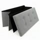 image 4 of Home Republic Linen Storage Ottoman - 76cm x 38cm Foldable Grey