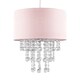 image 1 of ValueLights Jesmond Pink Ceiling Pendant Droplets Shade & Bulb | Pink