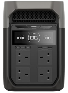EcoFlow Delta 3 Plus Portable Power Station with 1kw capacity & 3600w max power output