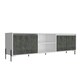 image 2 of Core Products Dallas, Ultra Wide TV Rack With 4 Doors H55cm x W162.5cm x D39.2cm White