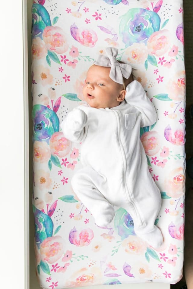 image 1 of Copper Pearl Nappy Changing Pad COVER Bloom