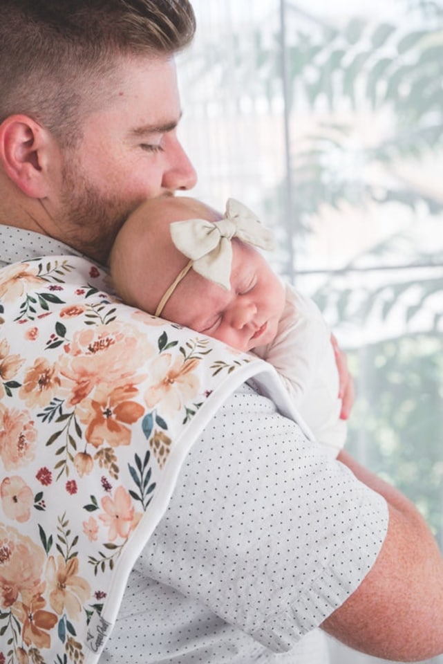 image 1 of Copper Pearl Premium Burp Cloths Fawn 3Pk